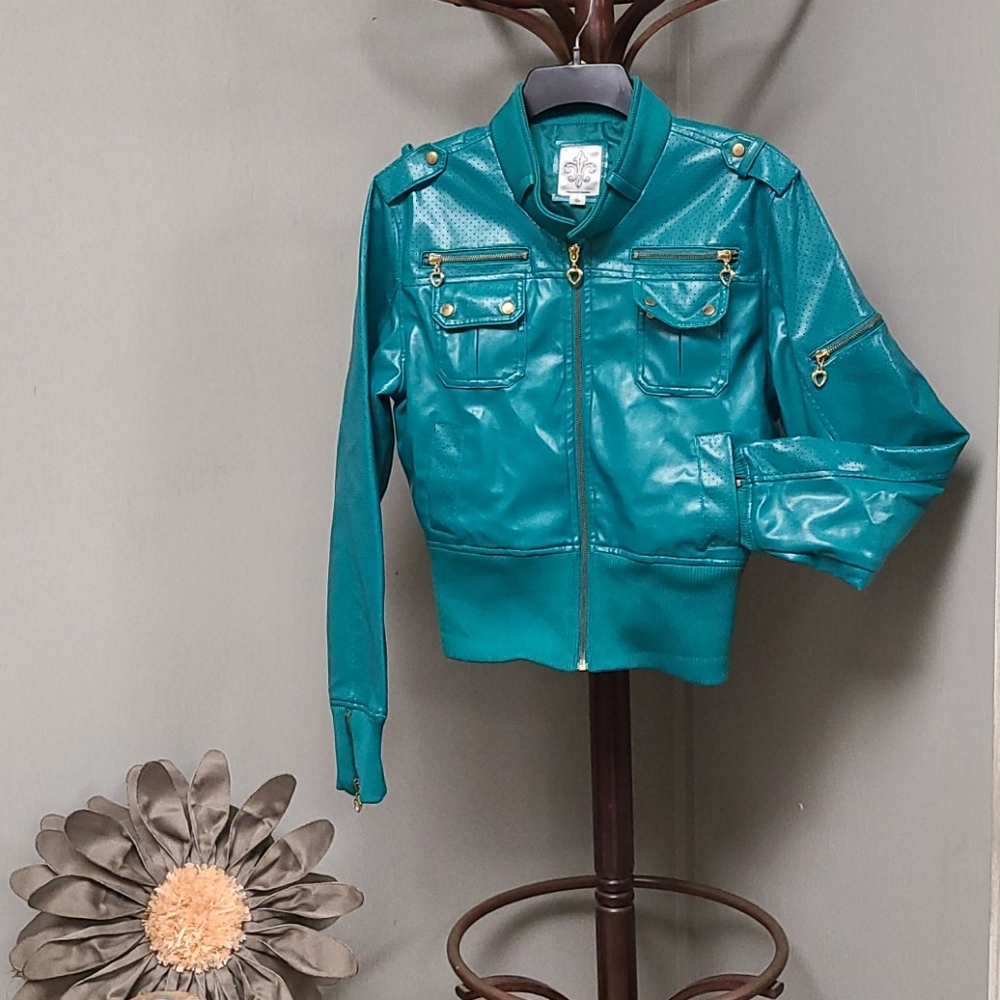 Raw Blue Super Fun Teal Green Jacket